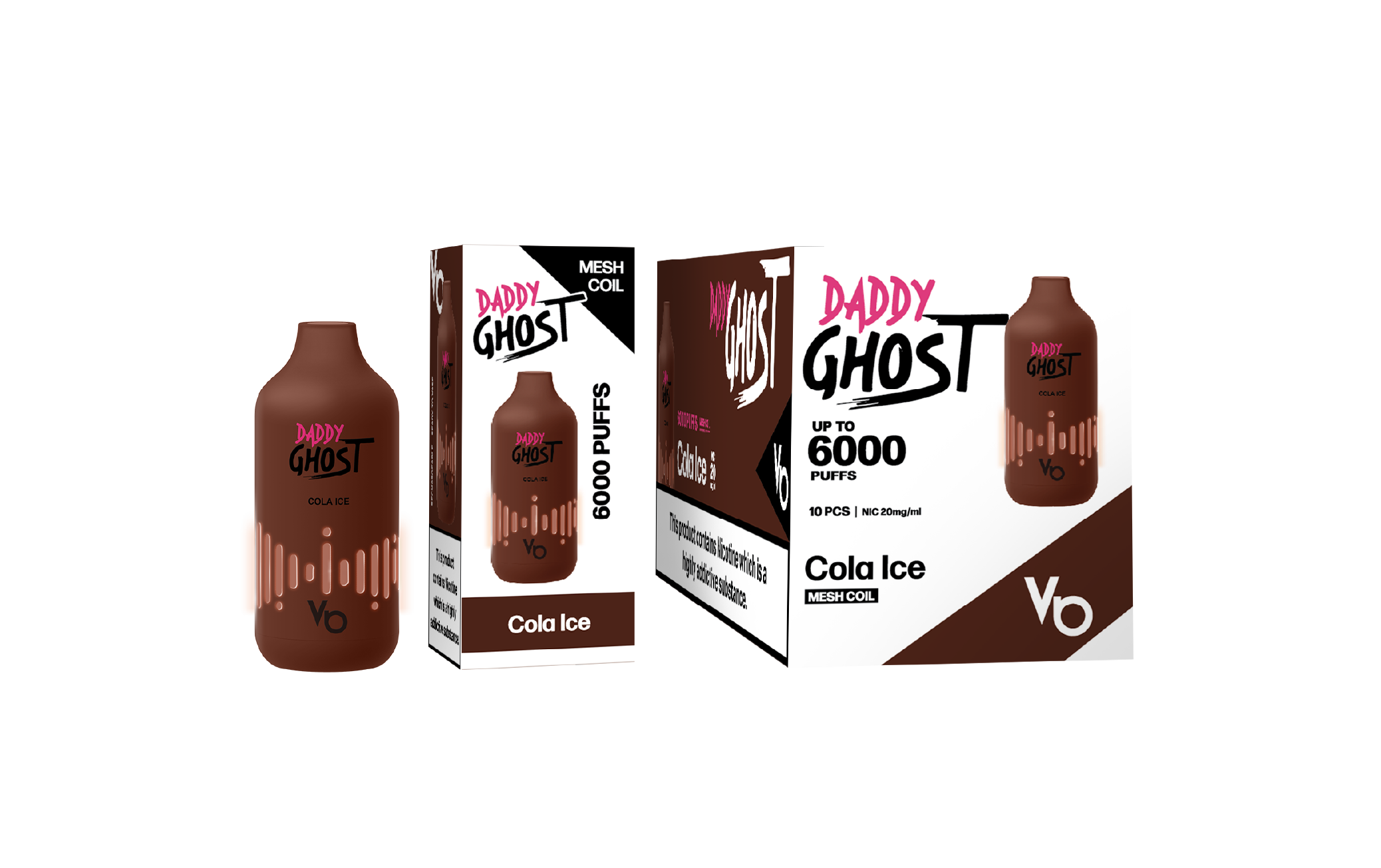 Cola Ice Daddy Ghost Vape Device with a Box