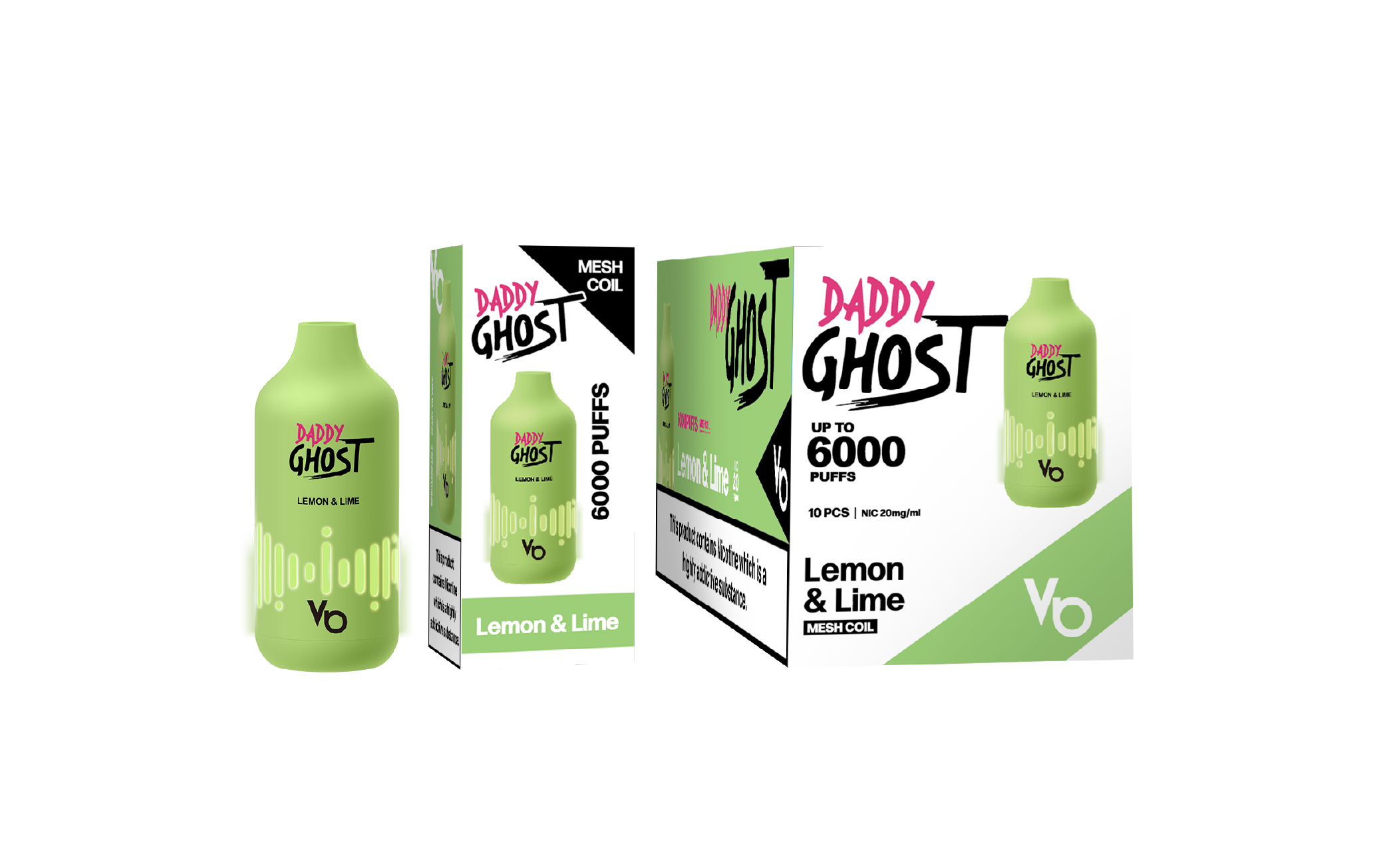 Daddy Ghost Lemon & Lime Vape Device