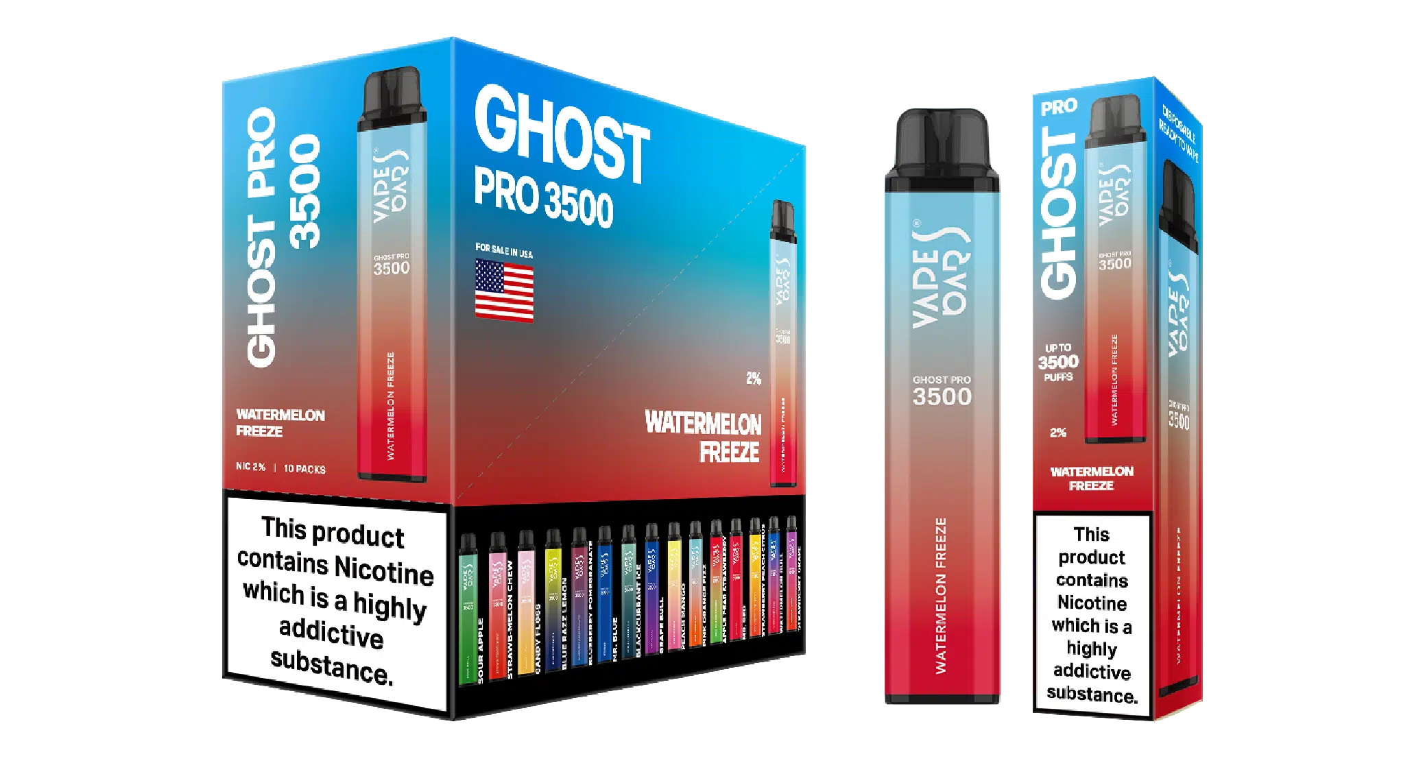 Ghost Pro 3500 Watermelon Freeze Device with Carton