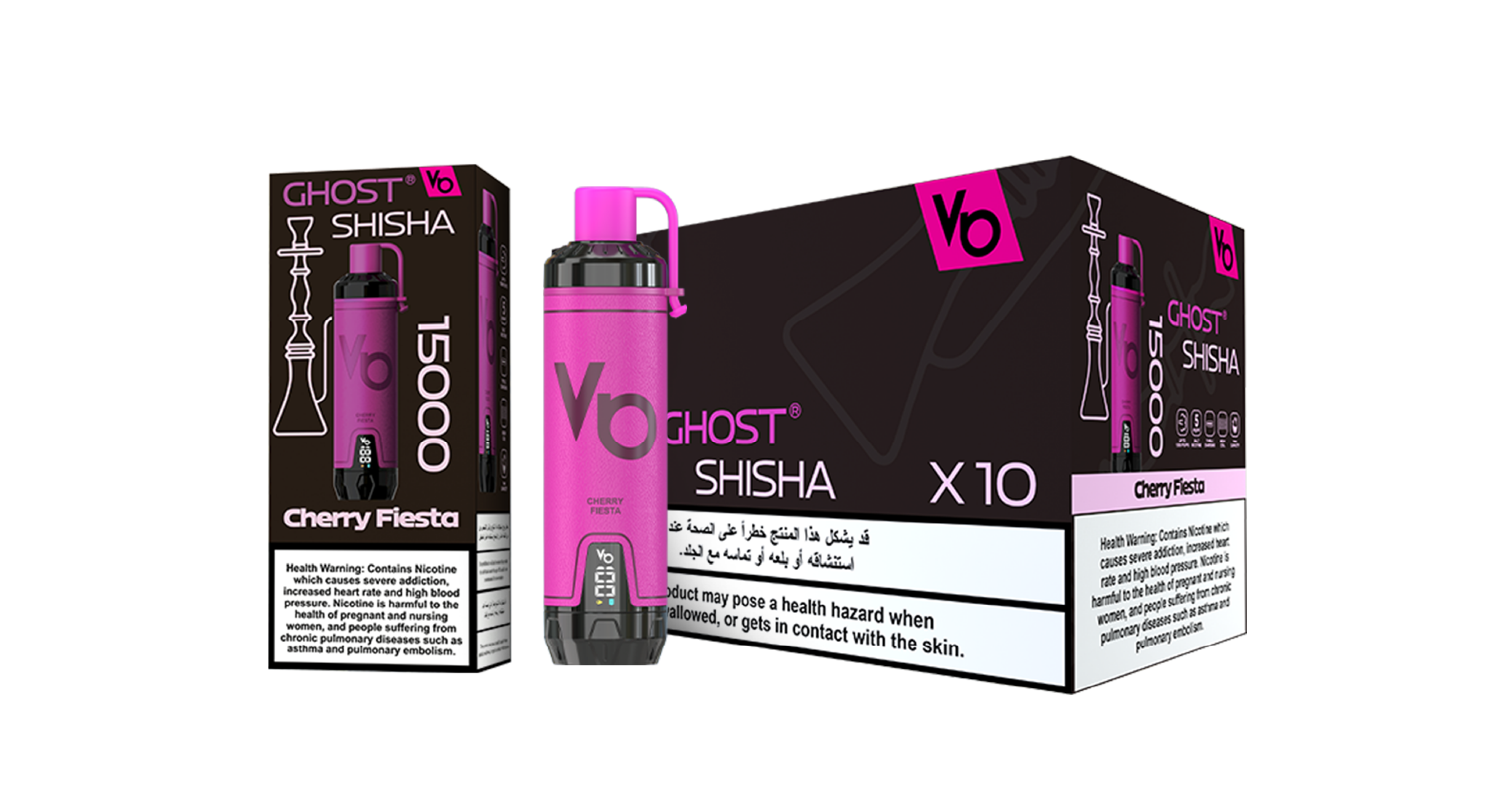 Ghost Shisha Cherry Fiesta Vape Devices With Cartons