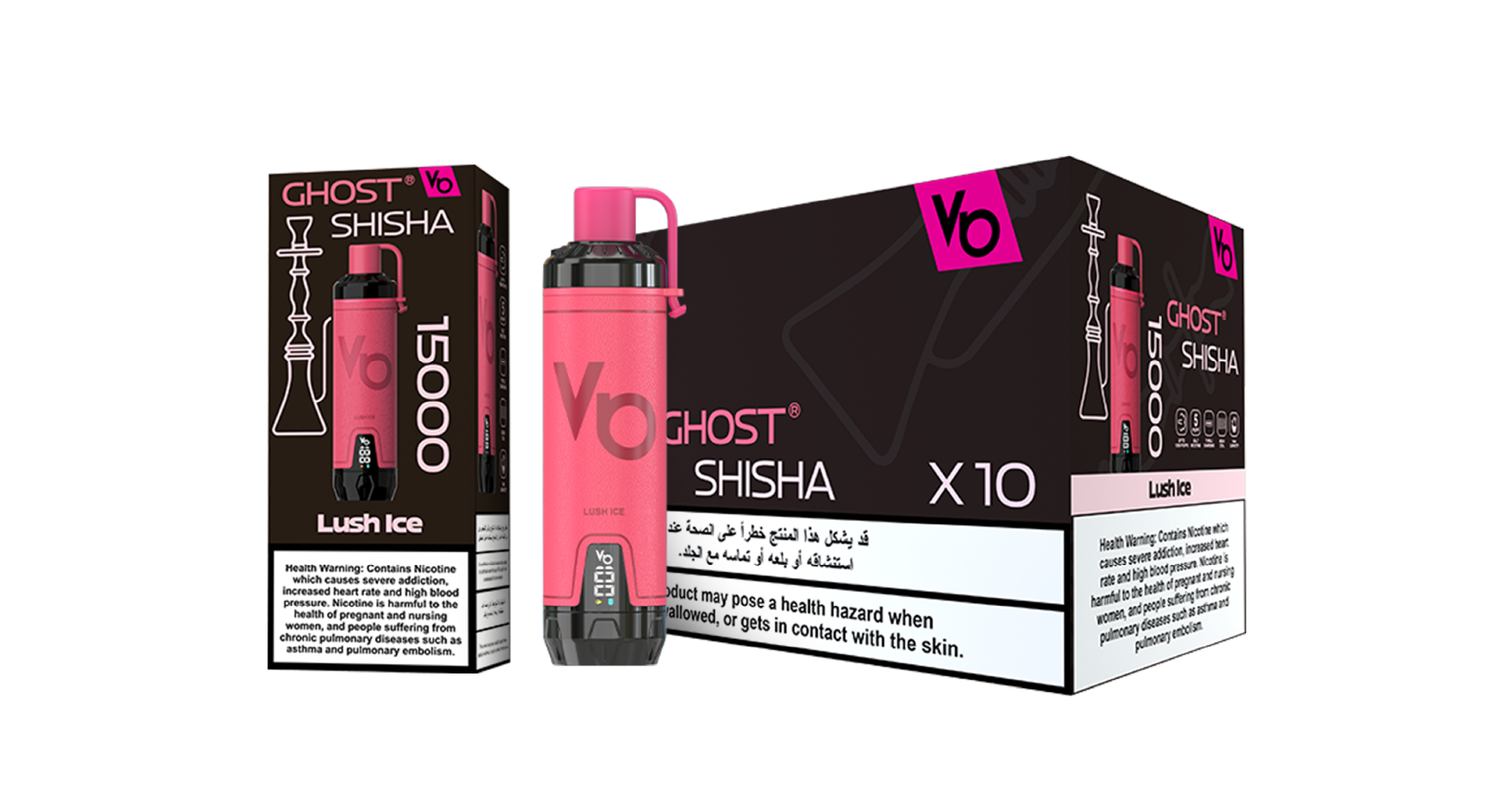 Ghost Shisha Lush Ice Vape Devices With Cartons