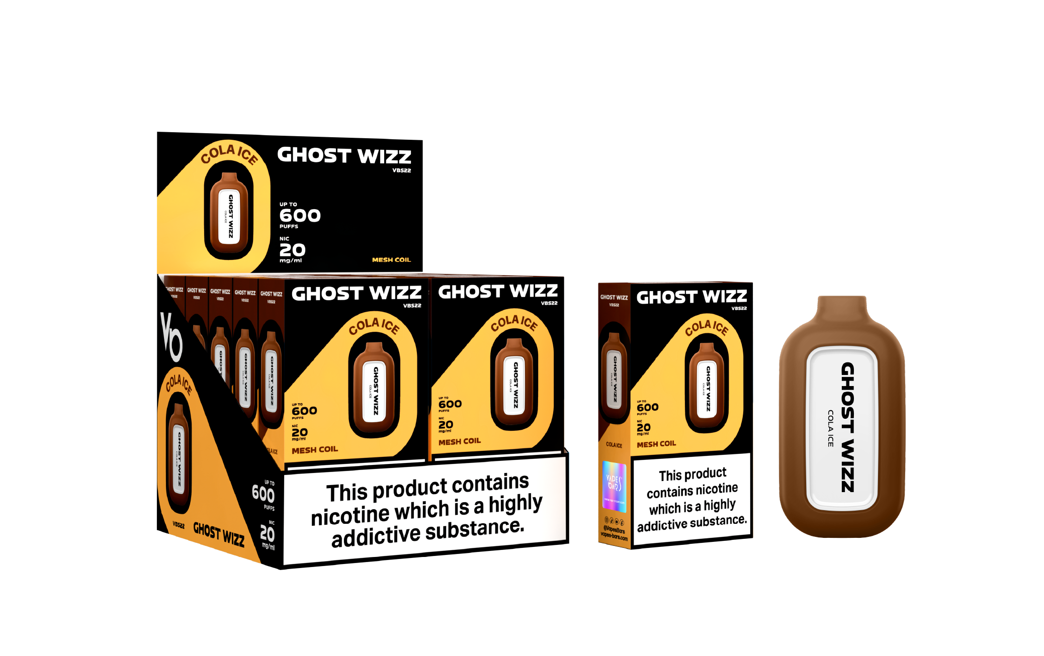 Ghost Wizz Cola Ice Vape Devices With Cartons