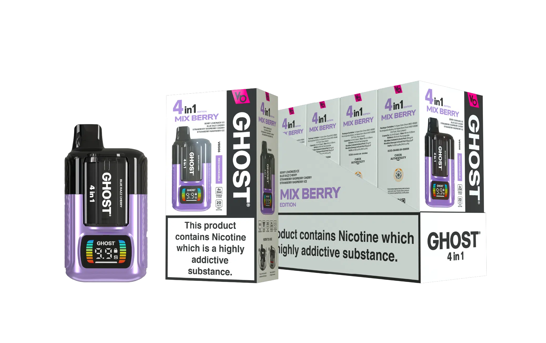 ghost 4 in 1-mix berry edition